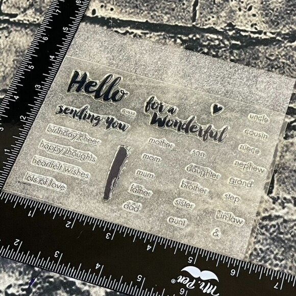 CTMH Close to My Heart FOR FAMILY C1633 Acrylix Acrylic Stamp Stamp - Picture 6 of 6